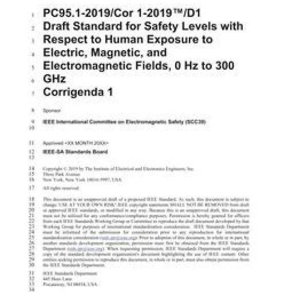 IEEE C95.1-2019/Cor 1-2019