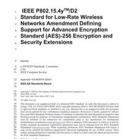 IEEE P802.15.4y