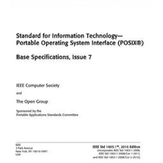 IEEE 1003.1, 2016 Edition