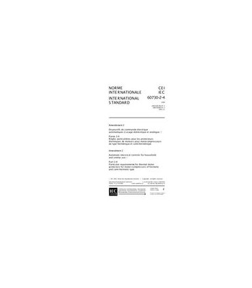 IEC 60730-2-4 Amd.2 Ed. 1.0 b:2001