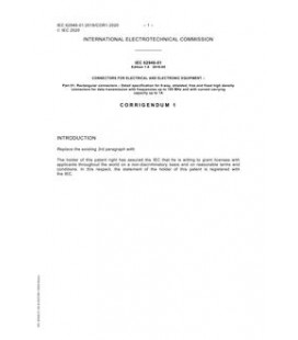 IEC 62946-01 Cor.1 Ed. 1.0 en:2020