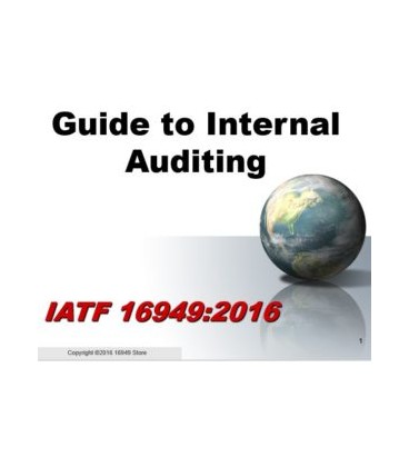 IATF 16949:2016 Internal Auditor Training Materials