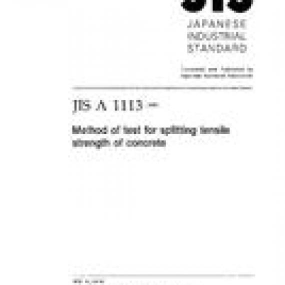 JIS A 1113:1999