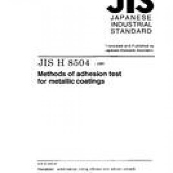 JIS H 8504:1999