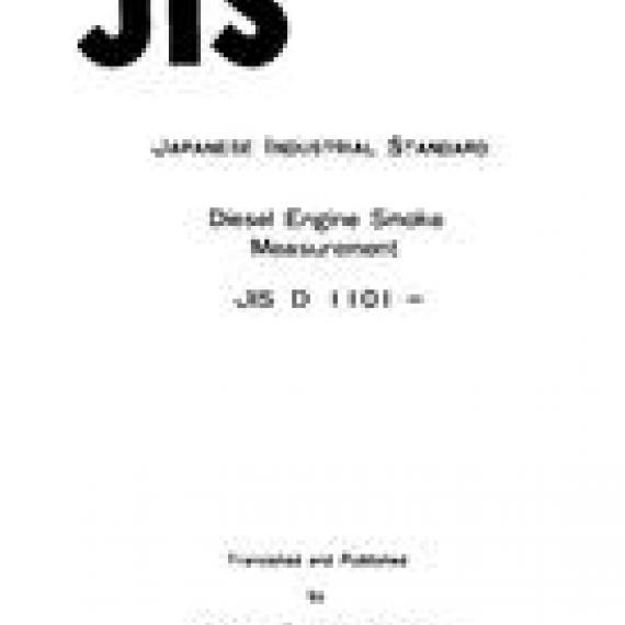 JIS D 1101:1985